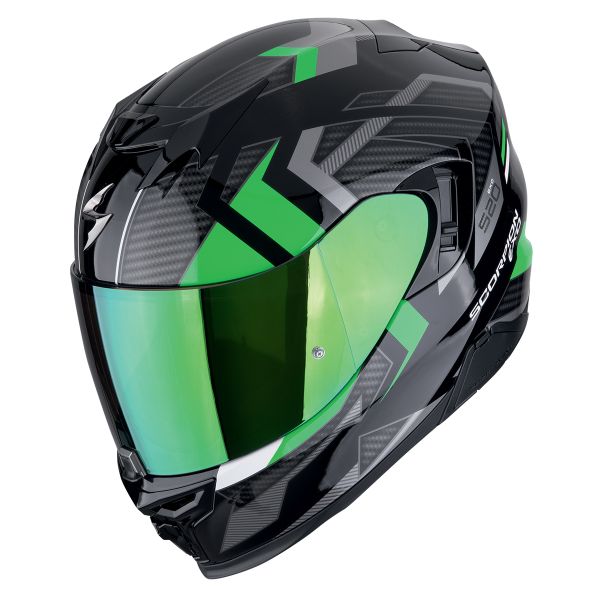 Integral Scorpion Exo 520 Evo Air Sensus Negro Verde Integral Scorpion Exo 520 Evo Air Sensus Negro Verde