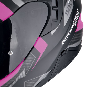 Scorpion Exo 520 Evo Air Sensus Matt Black Pink + Kit Bluetooth BT Mini