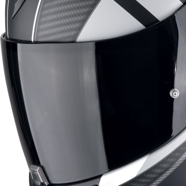 Scorpion Exo 520 Evo Air Sensus Matt Black Silver + Kit bluetooth Exo-Com Link-1C