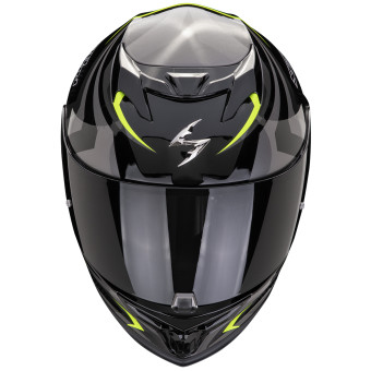 Scorpion Exo 520 Evo Air Terra Black Yellow Fluo + Kit bluetooth Exo-Com Link-1