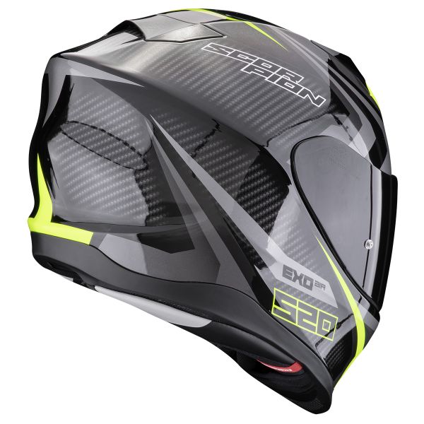 Scorpion Exo 520 Evo Air Terra Black Silver Yellow Fluo