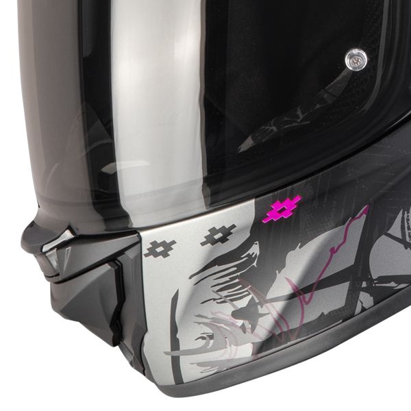 Scorpion Exo 530 Air Hadji Matt Black Pink