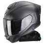Casque Integral Scorpion Exo 530 Air Solid Matt Black + Kit bluetooth Exo-Com Link-1C