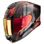 Casque Integral Scorpion Exo 530 Air Theras Metal Black Red