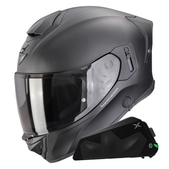 Casque Integral Scorpion Exo 530 i Air Solid Matt Black + Kit bluetooth Exo-Com Link-1C Casque Integral Scorpion Exo 530 i Air Solid Matt Black + Kit bluetooth Exo-Com Link-1C