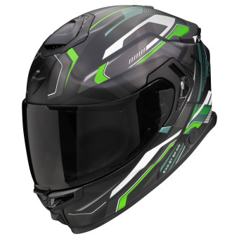 Scorpion Exo GT SP Air Augusta Black Grey Green + Kit Bluetooth Lokui K30