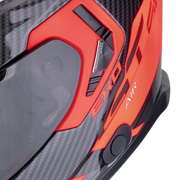 Scorpion Exo GT SP Air Flex Black Red Fluo + Kit bluetooth 5R Lite Solo