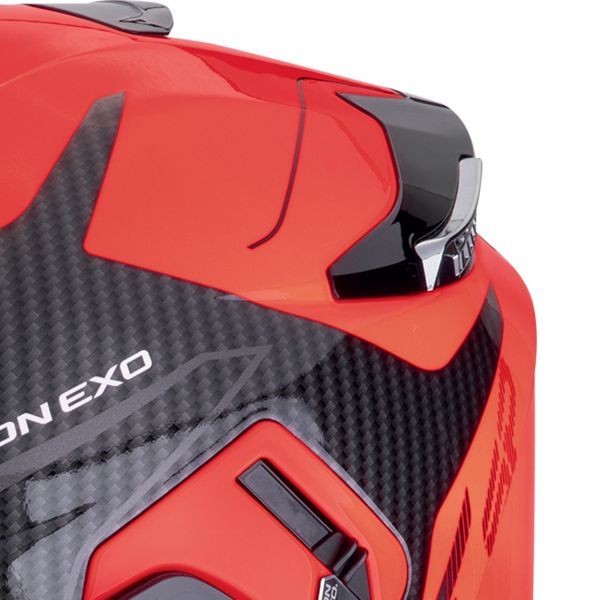 Scorpion Exo GT SP Air Flex Black Red Fluo + Kit bluetooth 5R Lite Solo