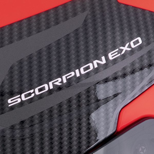 Scorpion Exo GT SP Air Flex Black Red Fluo + Kit bluetooth 5R Lite Solo