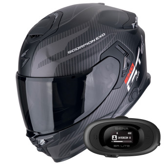 Integral Scorpion Exo GT SP Air Flex Matt Black Silver + Kit bluetooth 5R Lite Solo
