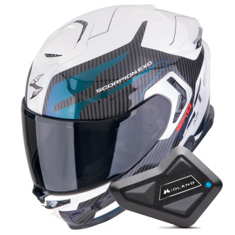 Integral Scorpion Exo GT SP Air Flex White Chameleon + Kit Bluetooth BT Mini
