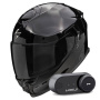 Casque Integral Scorpion Exo GT SP Air Solid Black + Kit Bluetooth Lokui K30