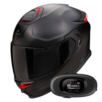 Integral Scorpion Exo GT SP Air Solid Black Mat + Kit bluetooth 5R Lite Solo