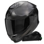 Casque Integral Scorpion Exo GT SP Air Solid Black Pearl Mat + Kit bluetooth Exo-Com Link-1C