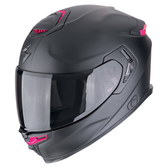 Scorpion Exo GT SP Air Solid Matt Black Pink + Kit bluetooth Exo-Com Link-1C