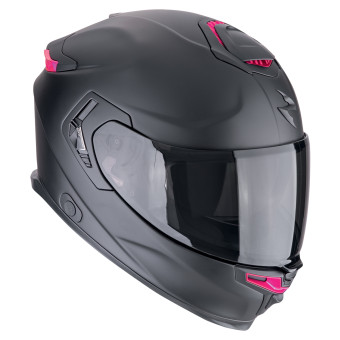 Scorpion Exo GT SP Air Solid Matt Black Pink + Kit bluetooth Exo-Com Link-1C