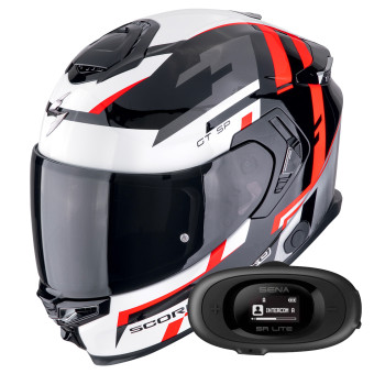 Integral Scorpion Exo GT SP Air Tornado Black Red + Kit bluetooth 5R Lite Solo