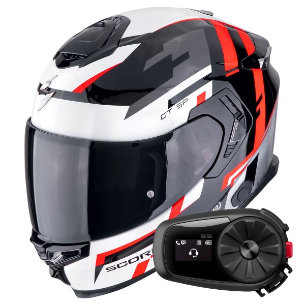Integral Scorpion Exo GT SP Air Tornado Black Red + Kit Bluetooth 5S Solo