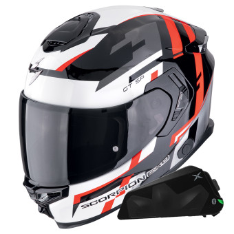 Integral Scorpion Exo GT SP Air Tornado Black Red + Kit bluetooth Exo-Com Link-1C