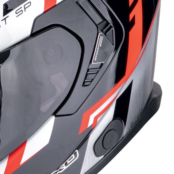 Scorpion Exo GT SP Air Tornado Black Red + Kit bluetooth 5R Lite Solo