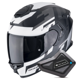 Integral Scorpion Exo GT SP Air Tornado Matt Black Silver + Kit Bluetooth BT Mini