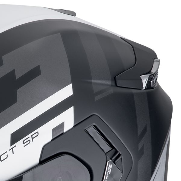 Scorpion Exo GT SP Air Tornado Matt Black Silver + Kit bluetooth Exo-Com Link-1