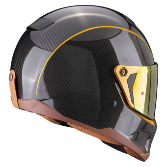 Scorpion EXO-HX1 Carbon SE Black Gold + Kit bluetooth Exo-Com Link-1