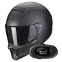 Casque Integral Scorpion EXO-HX1 Carbon SE Matt Black + Kit bluetooth 5R Lite