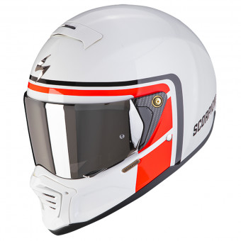 Scorpion EXO-HX1 Nostalgia White Red Black + Kit bluetooth Exo-Com Link-1C