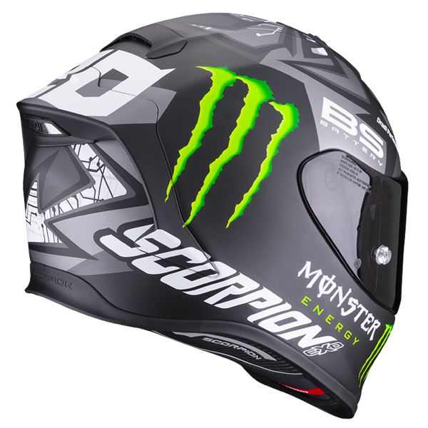 Scorpion Exo R1 Air Fabio Monster Replica Matt Black Silver