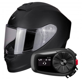 Integral Scorpion Exo R1 Air Noir Mat + Kit Bluetooth 5S