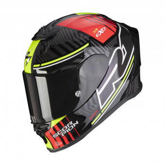 Scorpion Exo R1 Air Victory Black Silver Red + Kit Bluetooth SMH5