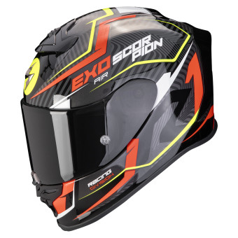 Integral Scorpion Exo R1 Evo Air Coup Black Red Yellow Fluo + Kit Bluetooth BT Mini