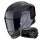 Pack Exo R1 Evo Carbon Air Cynergy Black Red + Kit Bluetooth 5S Solo