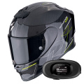 Pack Exo R1 Evo Carbon Air Cynergy Black Yellow Fluo + Kit bluetooth 5R Lite