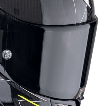 Scorpion Exo R1 Evo Carbon Air Cynergy Yellow + Kit bluetooth Exo-Com Link-1C