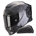 Pack Exo R1 Evo Carbon Air Onyx Black + Kit bluetooth Exo-Com Link-1