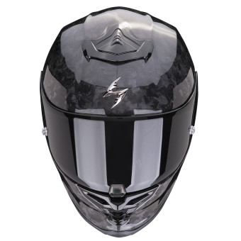Scorpion Exo R1 Evo Carbon Air Onyx Black + Kit bluetooth Exo-Com Link-1