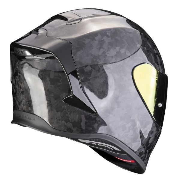 Scorpion Exo R1 Evo Carbon Air Onyx Black + Kit bluetooth 5R Lite Solo