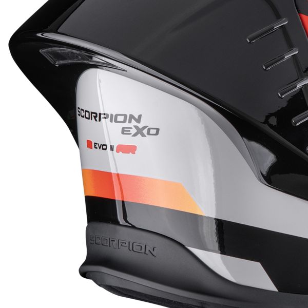 Scorpion Exo R1 Evo II Air Adrenaline Grey Red Orange