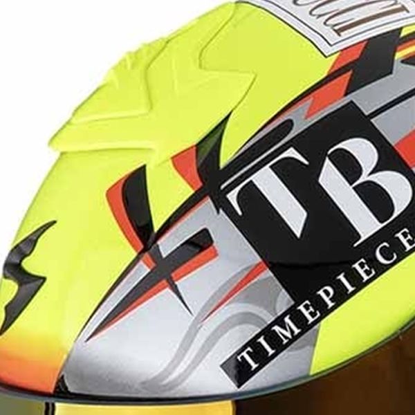 Scorpion Exo R1 Evo II Air Aron Misano Silver Neon Yellow Blue