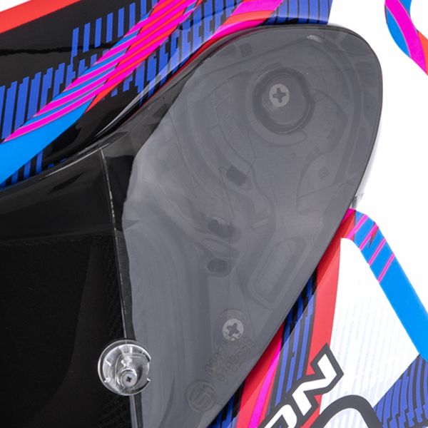 Scorpion Exo R1 Evo II Air Cornering White Blue Pink