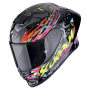 Casque Integral Scorpion Exo R1 Evo II Air Savage Negro Azul Rosa