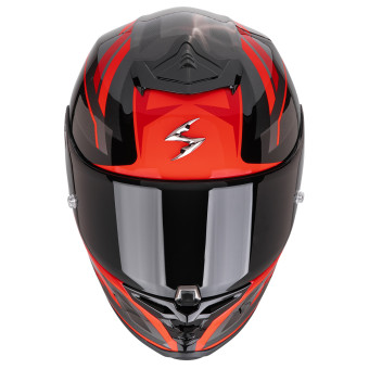 Scorpion Exo R1 Evo II Air Vital Black Silver Red + Kit Bluetooth 5S Solo