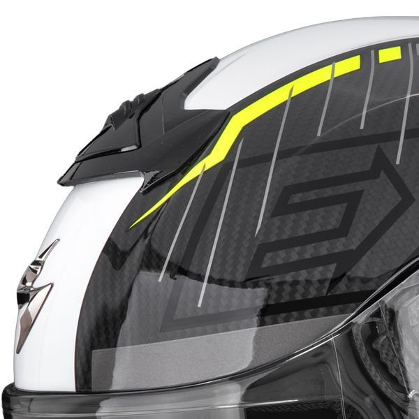 Scorpion Exo R1 Evo II Carbon Air Surge Black White Neon Yellow
