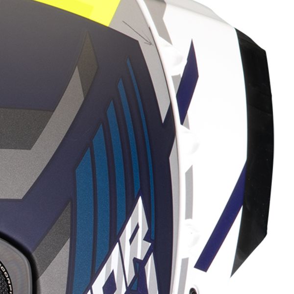 Scorpion Exo Race Air Kobba Matt Blue Neon Yellow