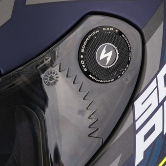 Scorpion Exo Race Air Kobba Matt Blue Neon Yellow