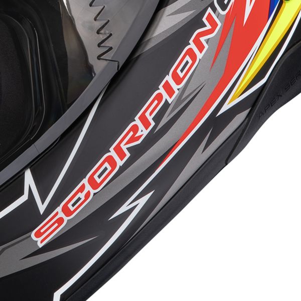 Scorpion Exo Race Air Moove On Matt Black Red Yellow