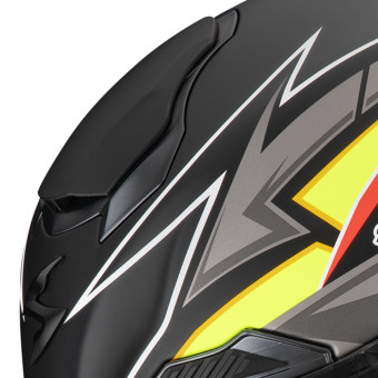 Scorpion Exo Race Air Moove On Matt Black Red Yellow