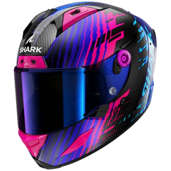 Integral Shark Aeron Edgy DBU Carbono Azul Cromo